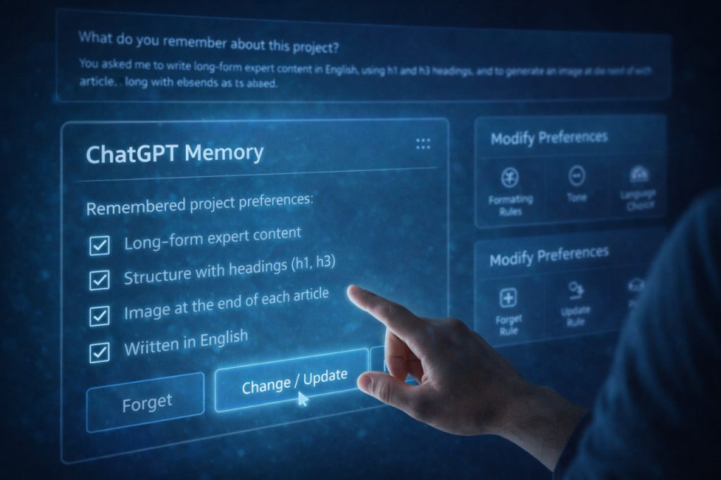 How to See What ChatGPT Remembers in a Project — and How to Change It
