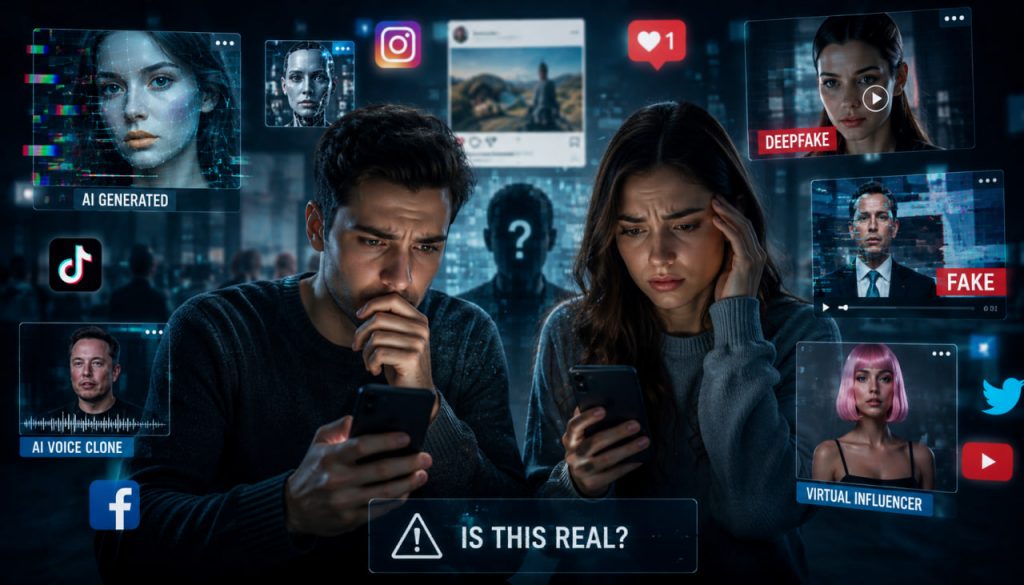 Virtual Content on Social Media: The Growing Scale of the AI Content Crisis